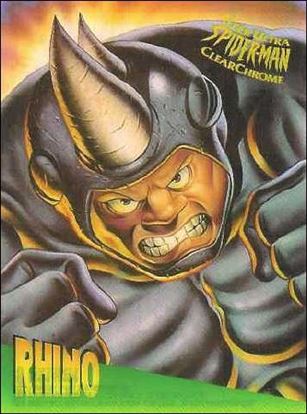 Fleer Ultra Spider-Man (ClearChrome Subset) card 6 Rhino