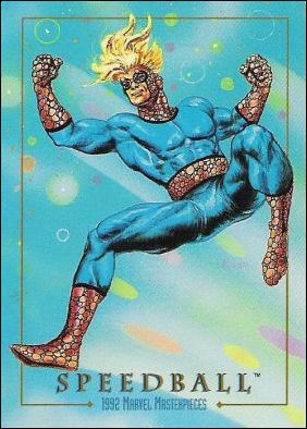 1992 Marvel Masterpieces (Base Set) card 88 Speedball