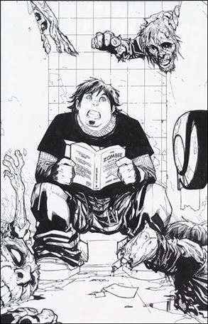 Fanboys vs Zombies issue 3-F Humberto Ramos 1:25 Virgin Sketch Cover