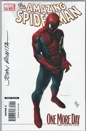 Amazing Spider-Man (1963) issue 544-I DF Djurdjevic Cover Signed by Romita Sr. 1/50
