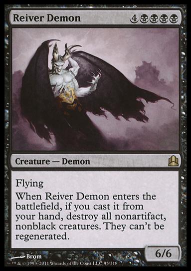 Magic the Gathering: Commander (Base Set) card 95 Reiver Demon