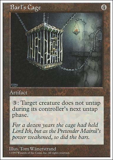 Magic the Gathering: 5th Edition (Base Set) card 352 Barl's Cage
