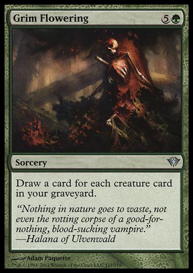 Magic the Gathering: Dark Ascension (Base Set) card 117 Grim Flowering