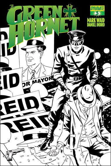 Green Hornet (2013) issue 3-C Paolo Rivera 1:xx Black & White Cover