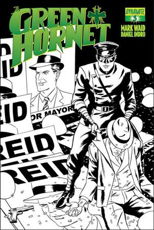 Green Hornet (2013) issue 3-C Paolo Rivera 1:xx Black & White Cover