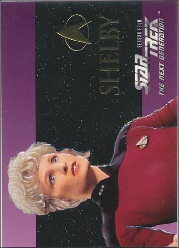 Star Trek: The Next Generation - The Episode Collection Season Four (Foil Embossed Subset) card S24 Shelby