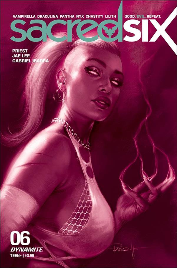 Sacred Six issue 6-L Lucio Parrillo 1:25 Pink Tint Cover