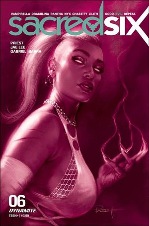 Sacred Six issue 6-L Lucio Parrillo 1:25 Pink Tint Cover