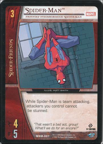 Web of Spider-Man VS System (Base Set) card 7 Spider-Man