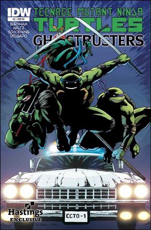 Teenage Mutant Ninja Turtles/Ghostbusters issue 3-C Brent Peeples Hastings Cover