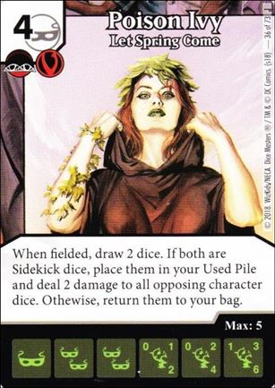 DC Comics Dice Masters Justice card 36 Poison Ivy: Let Spring Come