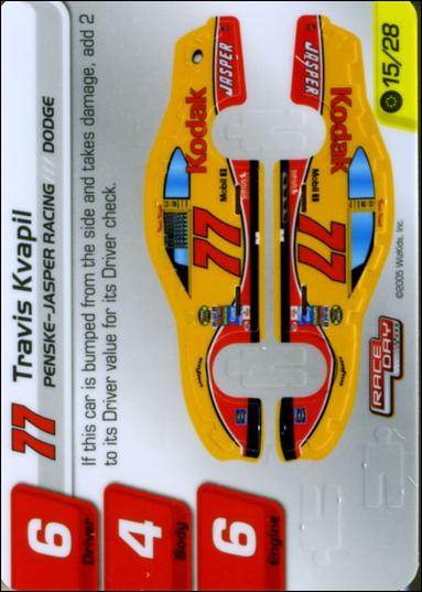 NASCAR Race Day 2005 (Base Set) card 15.1 Travis Kvapil