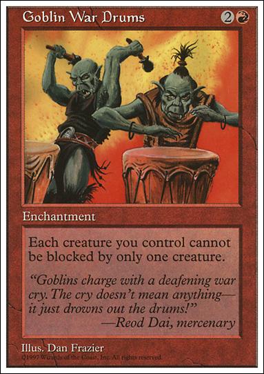 Magic the Gathering: 5th Edition (Base Set) card 238 Goblin War Drums