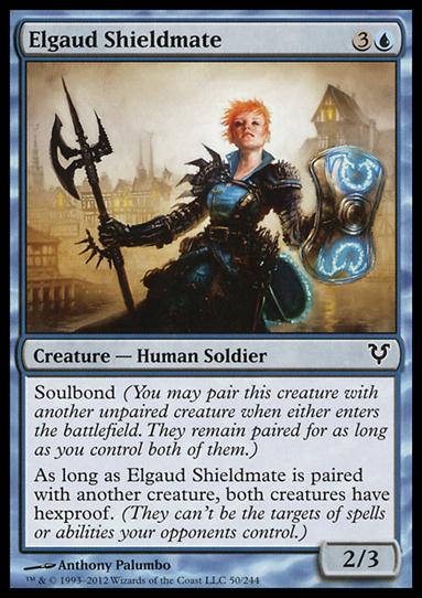 Magic the Gathering: Avacyn Restored (Base Set) card 50 Elgaud Shieldmate