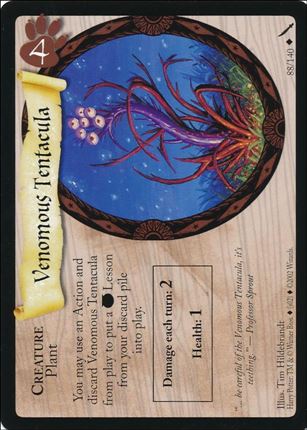 Harry Potter: Chamber of Secrets (Base Set) card 88 Venomous Tentacula