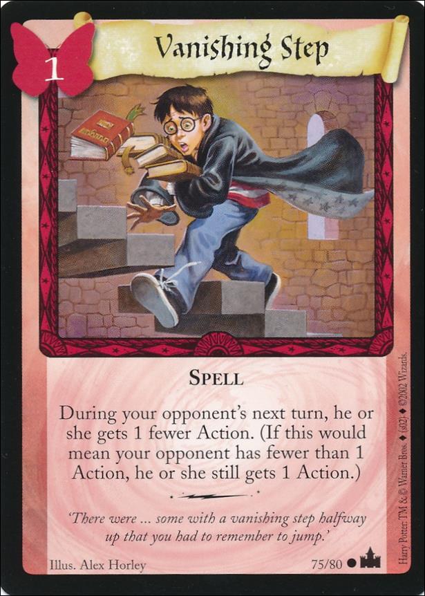 Harry Potter: Adventures at Hogwarts (Base Set) card 75 Vanishing Step
