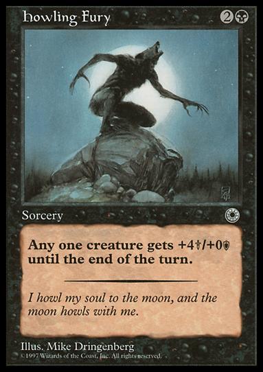 Magic the Gathering: Portal (Base Set) card 97 Howling Fury