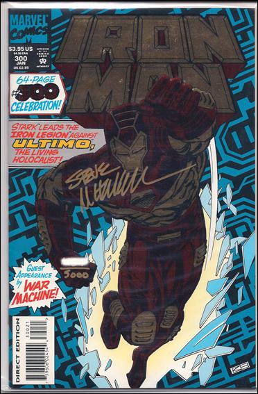 Iron Man (1968) issue 300-D DF Embossed Foil (Signed by Steve Mitchell) 1/5000