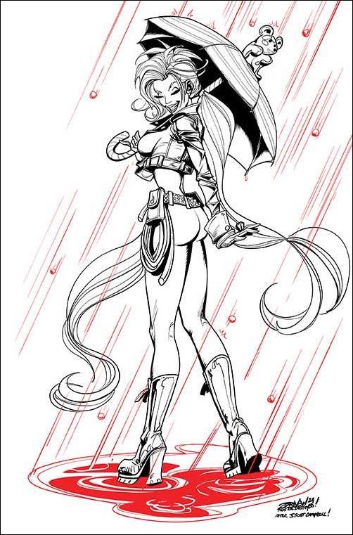 Sweetie Candy Vigilante (2024) issue 4-J Jeff Zornow FOC 1:7 Line Art Cover
