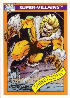 Marvel Universe: Series 1 (Base Set) card 57 Sabretooth