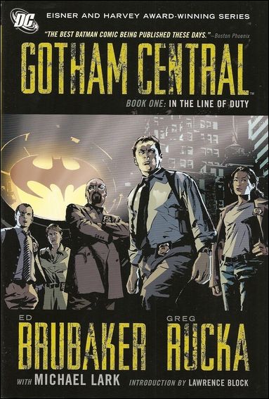 Gotham Central issue 1 In the Line of Duty - Dust Jacket