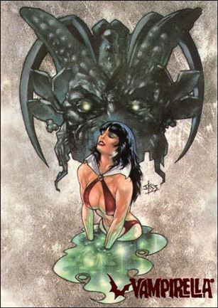 Visions of Vampirella card 65 Less Scary and More Friendly