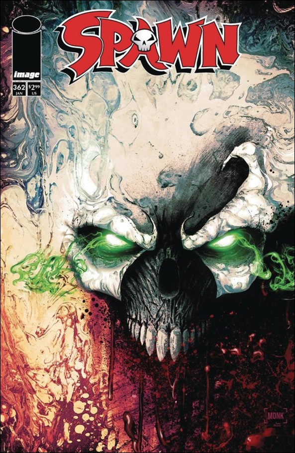 Spawn issue 362-B Jeff Monk Cover