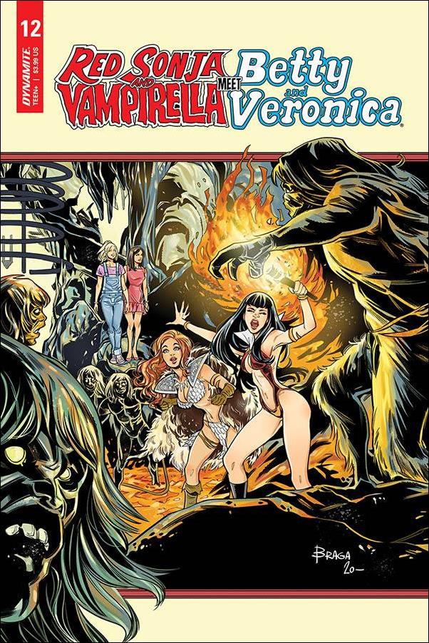 Red Sonja and Vampirella Meet Betty and Veronica issue 12-C Laura Braga Cover