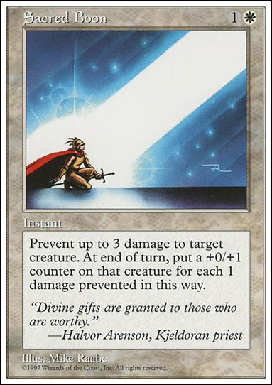 Magic the Gathering: 5th Edition (Base Set) card 57 Sacred Boon