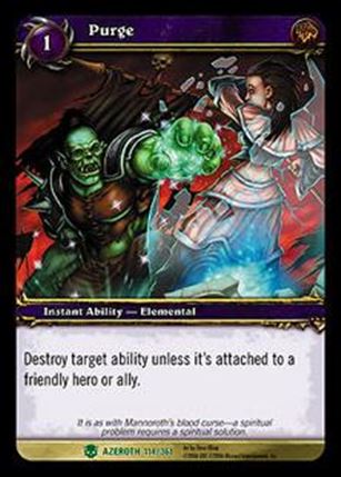 World of Warcraft: Heroes of Azeroth (Base Set) card 114 Purge