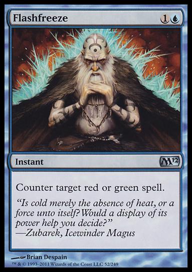 Magic the Gathering: 2012 Core Set (Base Set) card 52 Flashfreeze