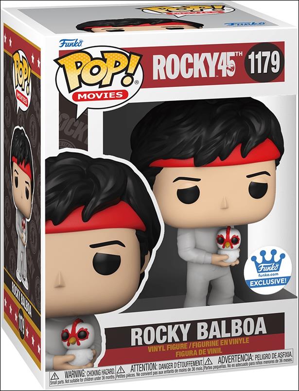 POP! Movies figure 1179 Rocky Balboa (w/ Chicken) Funko Shop Exclusive