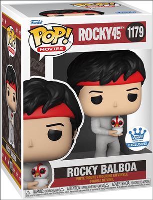 POP! Movies figure 1179 Rocky Balboa (w/ Chicken) Funko Shop Exclusive