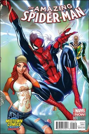 Amazing Spider-Man (2014) issue 1-PW J. Scott Campbell Midtown Connecting Cover
