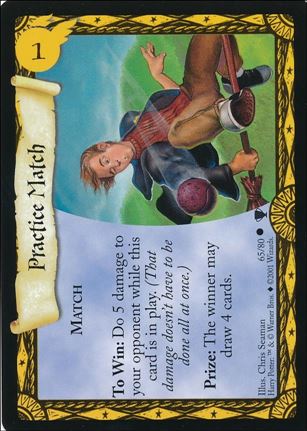 Harry Potter: Quidditch Cup (Base Set) card 65 Practice Match