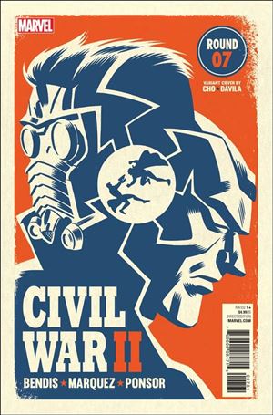 Civil War II issue 7-C Michael Cho Fight Poster Cover