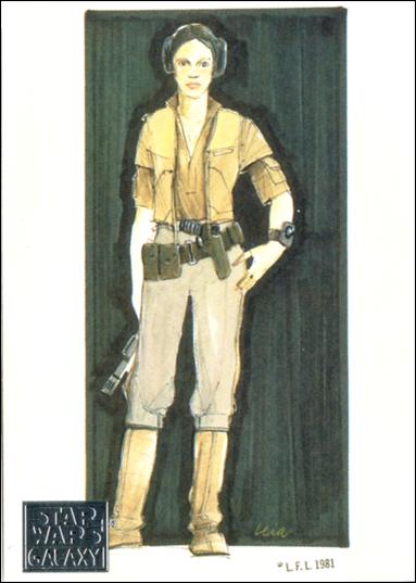 Star Wars Galaxy: Series 1 (Factory Base Set) card 29 Princess Leia