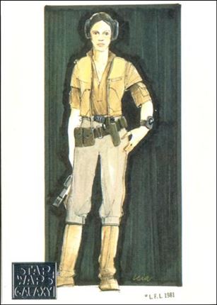 Star Wars Galaxy: Series 1 (Factory Base Set) card 29 Princess Leia