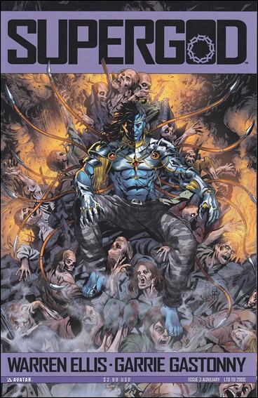 Warren Ellis' Supergod issue 3-D Auxiliary Cover 1/2000