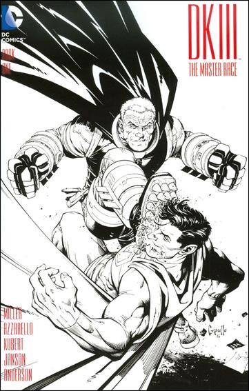 Dark Knight III: The Master Race issue 1-OQ Greg Capullo Midtown Comics Black & White Cover