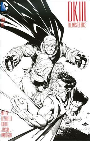 Dark Knight III: The Master Race issue 1-OQ Greg Capullo Midtown Comics Black & White Cover