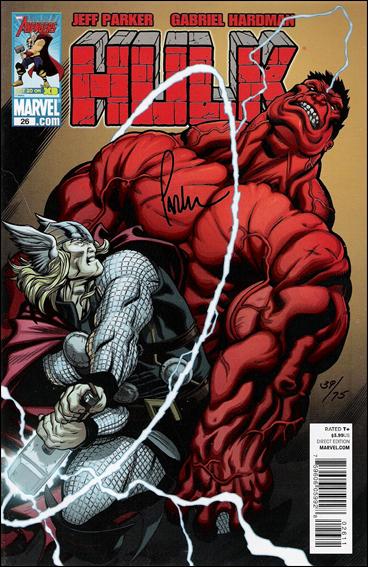 Hulk (2008)  issue 26-C Dynamic Forces (Signed by Jeff Parker) 1/75