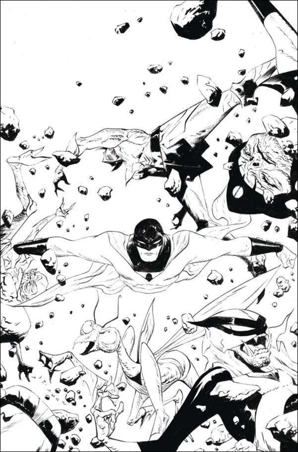 Space Ghost (2024) issue 12-J Jae Lee B&W Virgin 1:15 Cardstock Cover