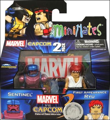 Marvel vs Capcom 3 Minimates figure 11 Sentinel and "First Appearance" Ryu (TRU)