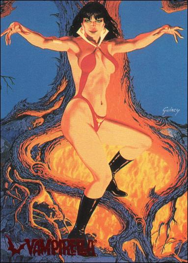 Visions of Vampirella card 56 Vampirella vs. the Cult of Chaos