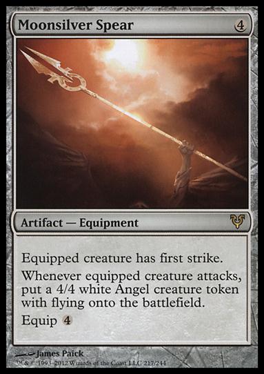 Magic the Gathering: Avacyn Restored (Base Set) card 217 Moonsilver Spear