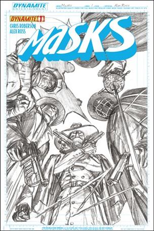 Masks issue 1-H Alex Ross 1:100 Sketch Cover