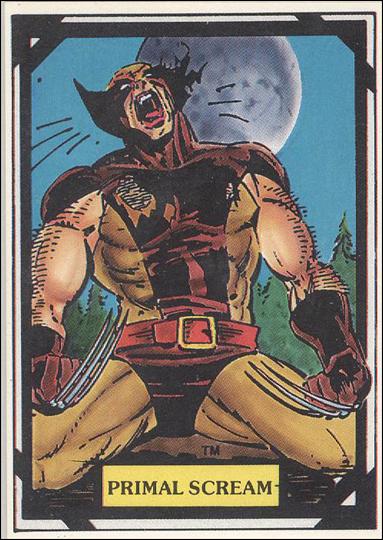 Wolverine Trivia (Base Set) card 21 Primal Scream