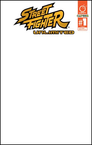 Street Fighter Unlimited issue 1-G 1:50 Gold Foil Blank/Sketch Cover