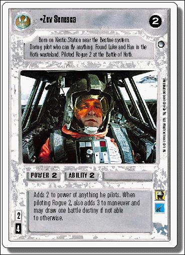 Star Wars: Hoth Revised (Base Set) card 108 Zev Senesca